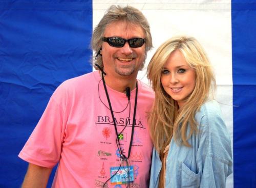 Barry with Diana Vickers Birmingham Pride  2009